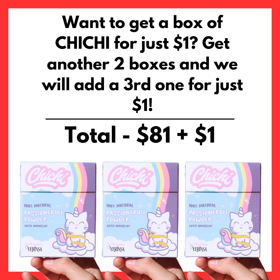CHICHI - 3 BOXES for $82